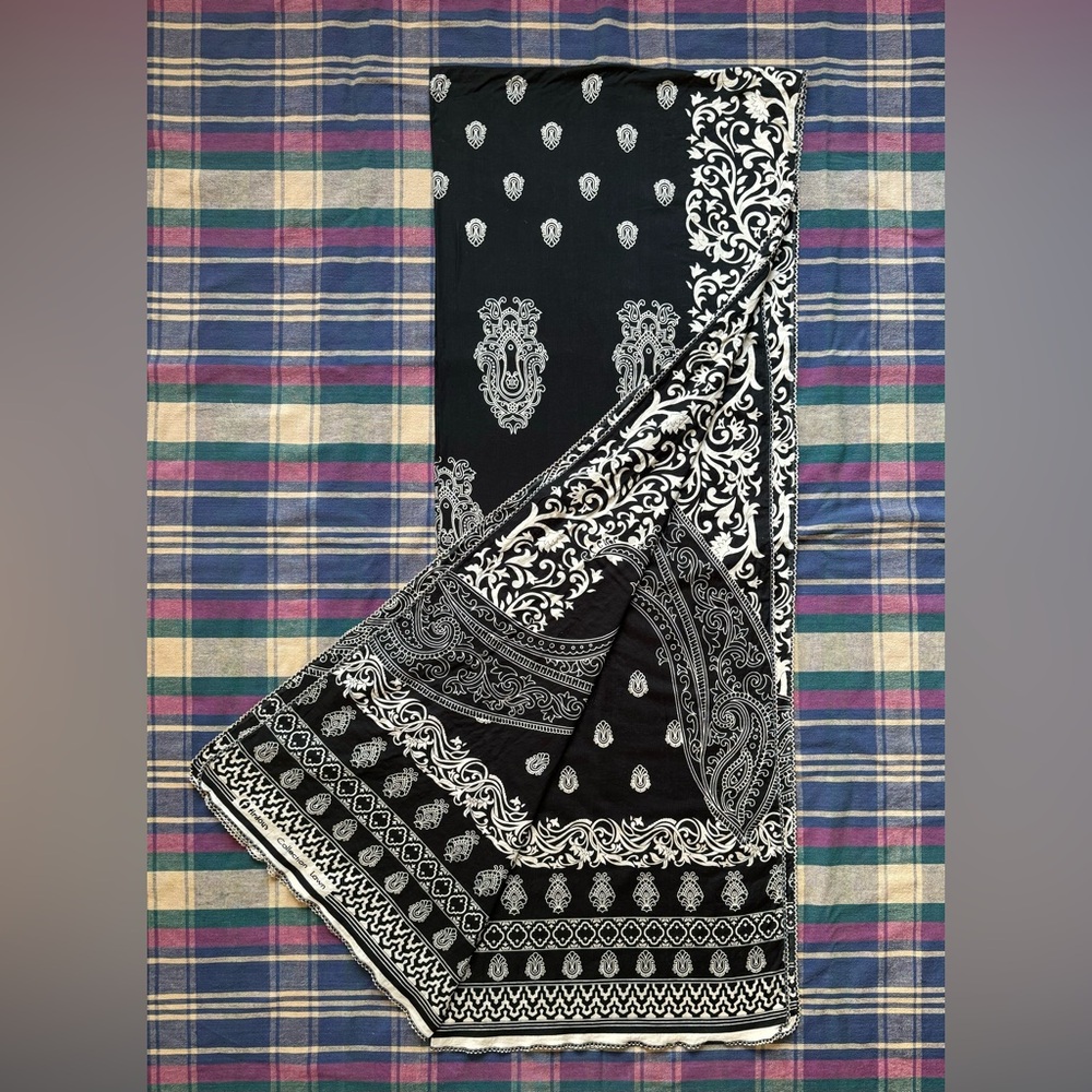 Firdous Printed Multi Use Accessory Scarf Runner Hijab Sarong Wrap Paisley like